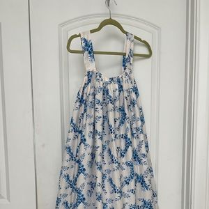 In the style Lorna luxe maxi ruffle dress blue & white this is a UK size 8 /US 4